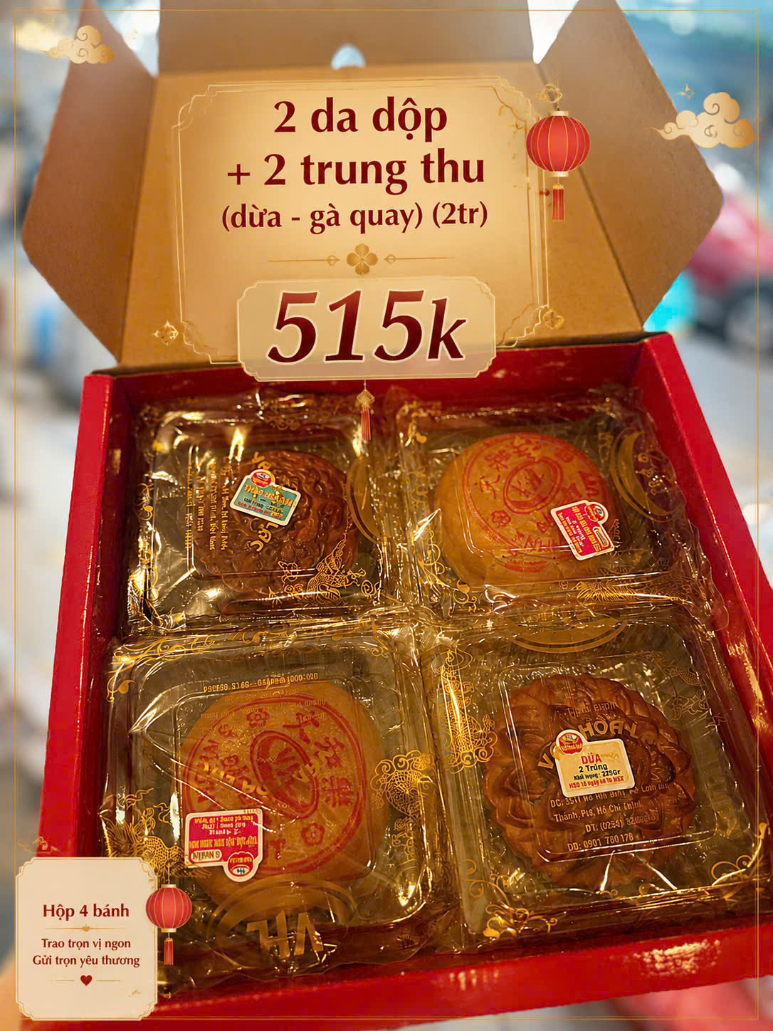 Set Dạ Nguyệt Thượng Uyển - Bánh Trung Thu Văn Hòa Lạc